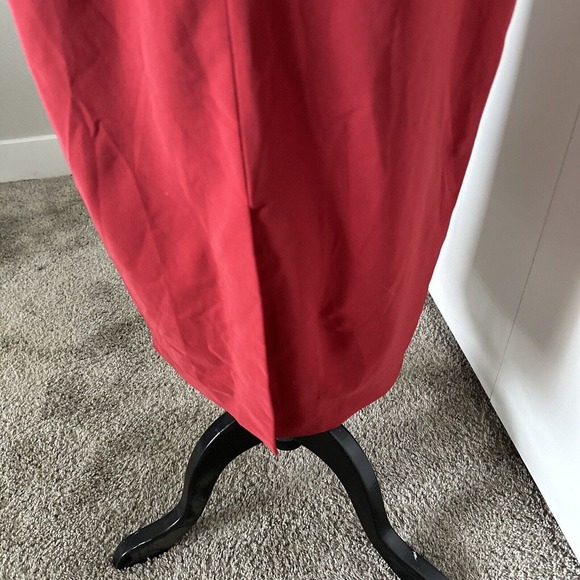 Nicole Miller New York City Bodycon Off Shoulder MIDI Dress Sz 10 Red - Picture 5 of 6